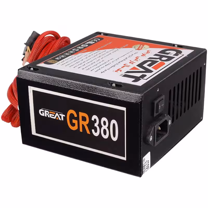 منبع تغذیه کامپیوتر گریت مدل GR380 توان 380 وات