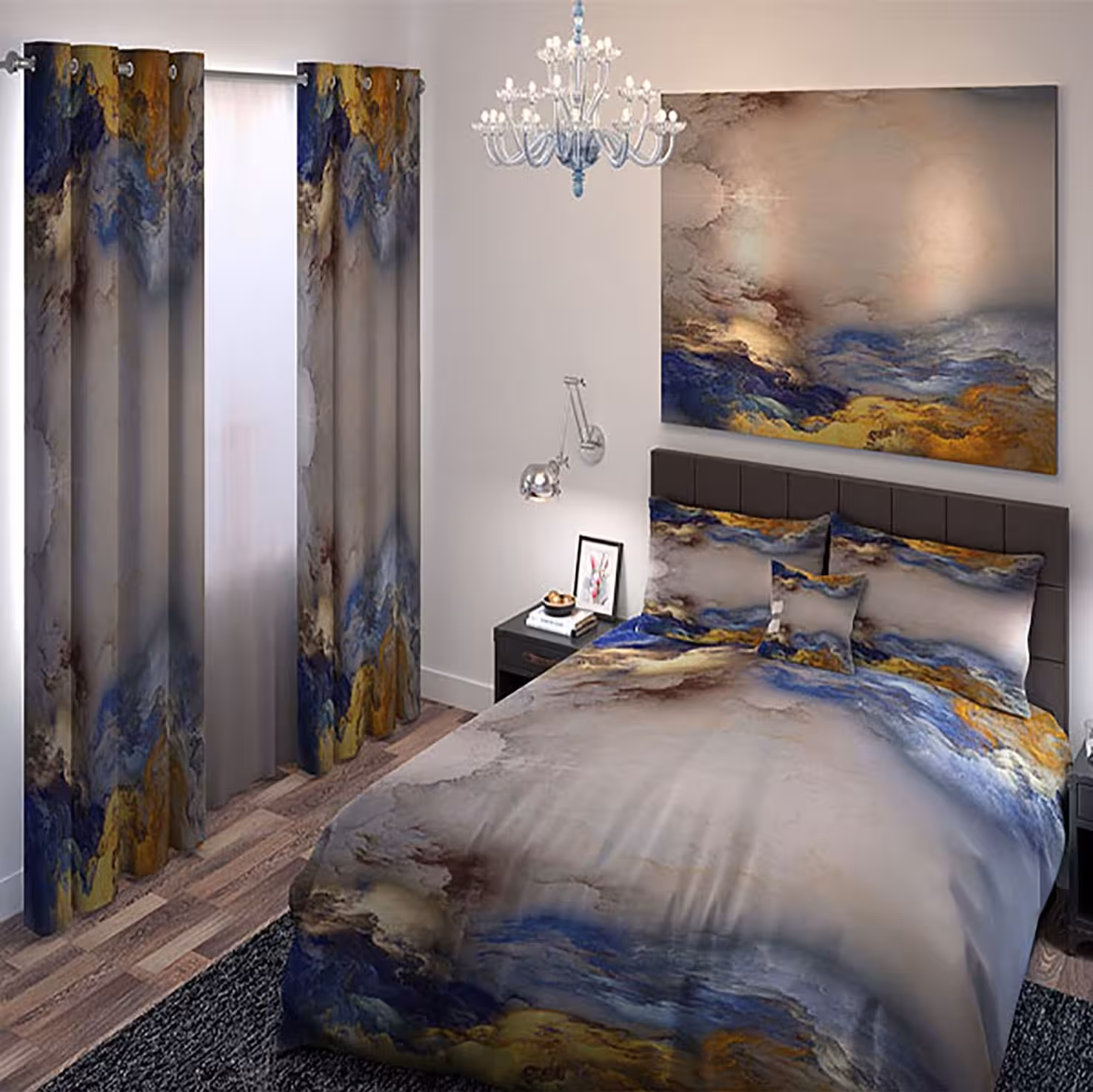 سرویس خواب کد A113 یکنفره 4 تیکه میکرو(چاپ دیجیتال)