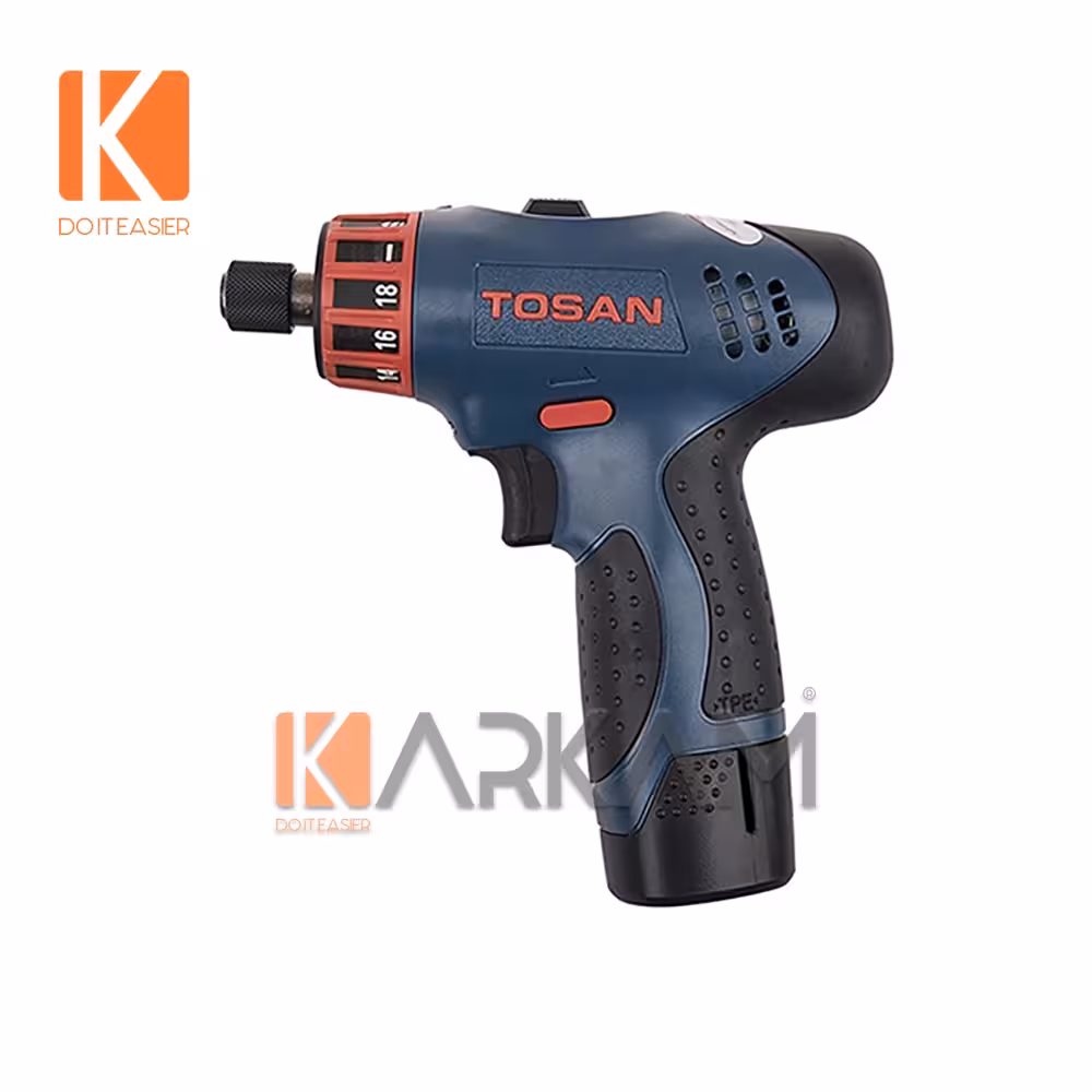 پیچگوشتی شارژی 10.8 ولت باطری لیتیومی دو دور 9912 توسن