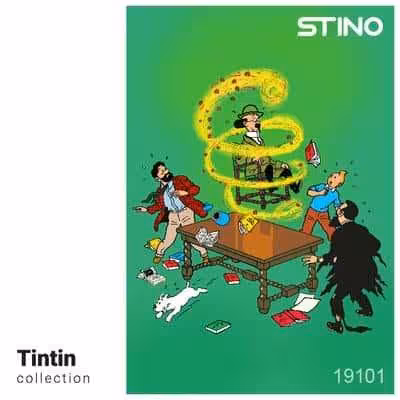 پازل شیشه ای استینو 260 تکه طرح تن تن (کد 19101)،(باجعبه)