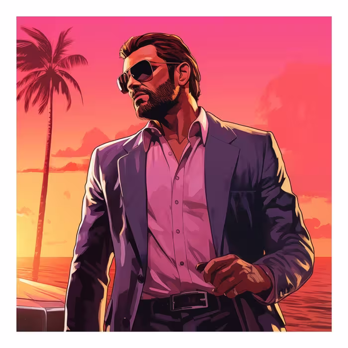 تابلو شاسی مدل R1203 با طرح بازی GTA