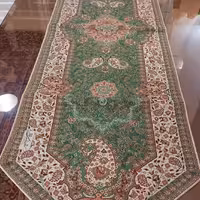 رومیزی ترمه طرح هامون به رنگ سبز در اندازه 45 درر146