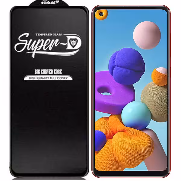 گلس super D فول صفحه سامسونگ A21s