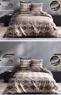 روتختی دورو طرح دار دونفره شش تکه برند ترکسان کد T103