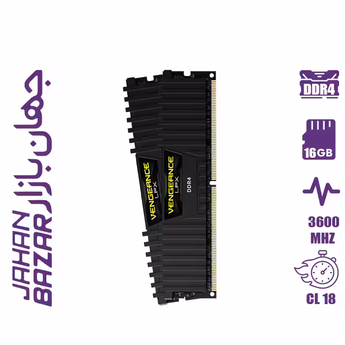 رم کامپیوتر کورسیر Vengeance LPX 16GB 8GBx2 3600MHz CL18
