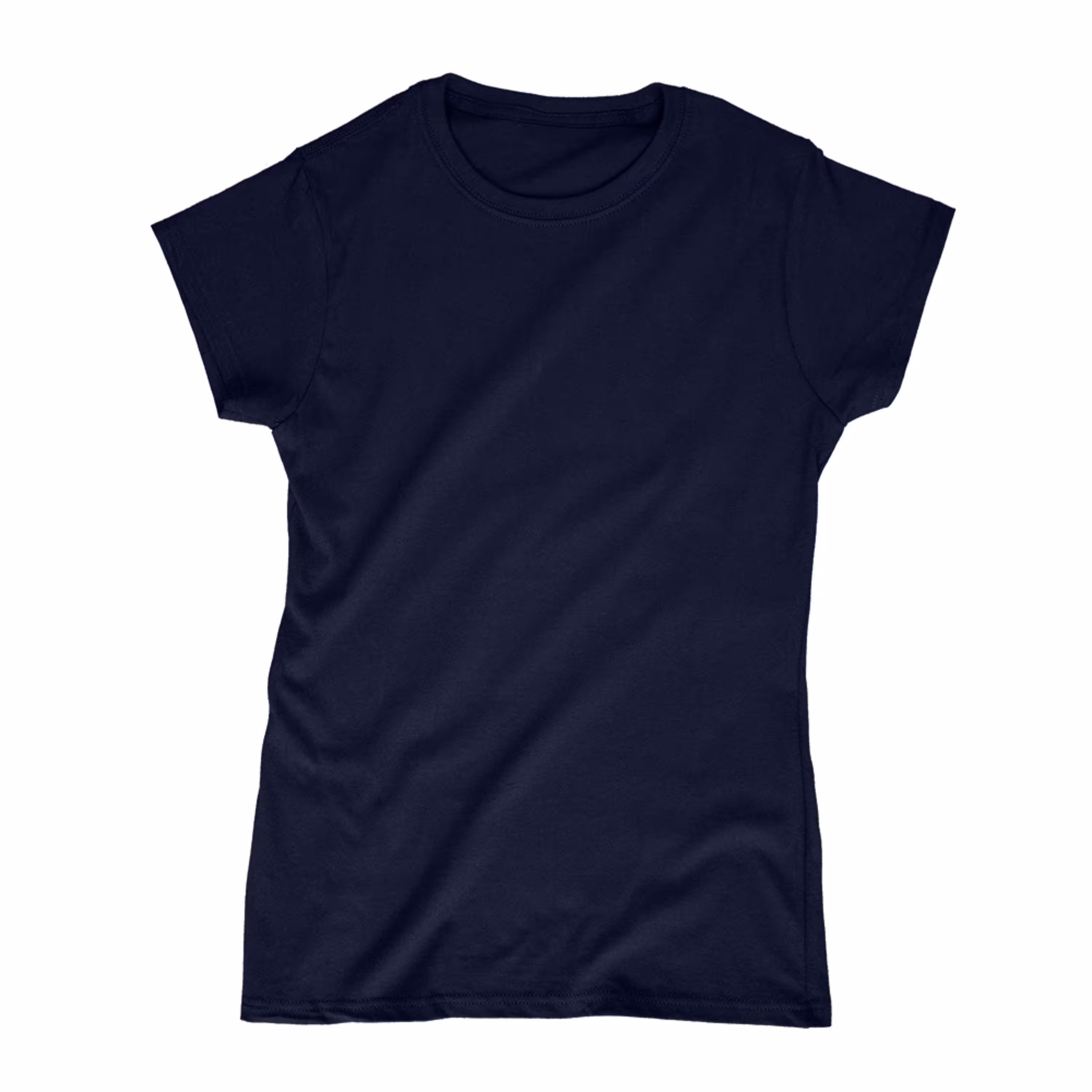 تیشرت نخی آریوس سرمه ای آستین کوتاه زنانه (دارای سایزبندی)