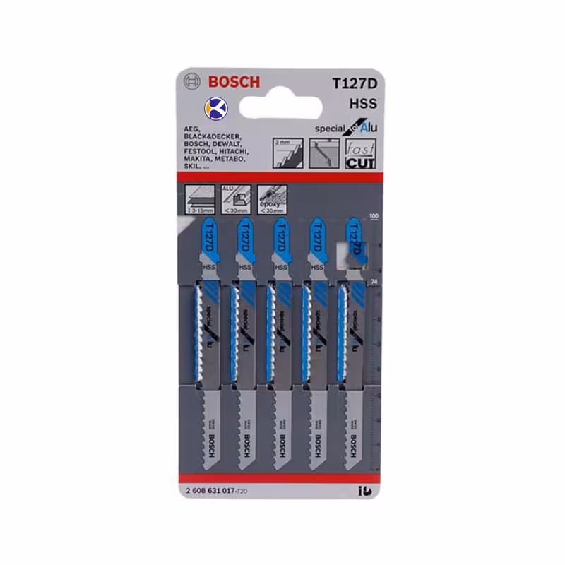 مجموعه 5 عددی تیغه عمود بر مدل 2608631017 بوش