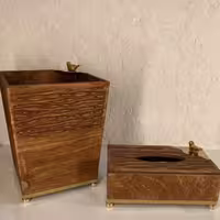 آسا - سطل پایه دار طرح موج طلایی