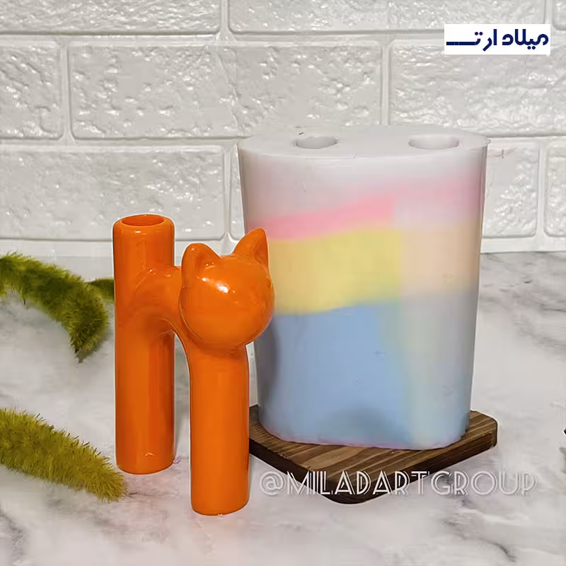 قالب گلدان گربه 9در 12 سانت