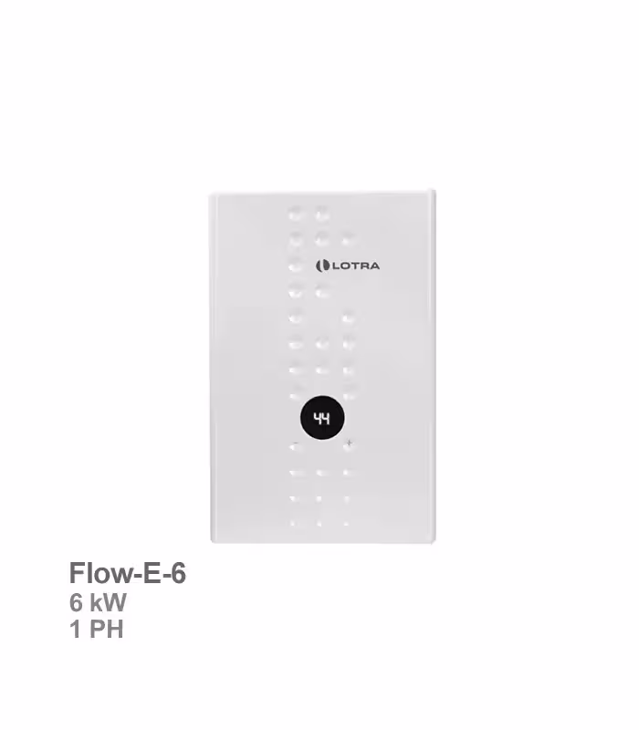 آبگرمکن برقی تکفاز بدون مخزن لوترا مدل Flow-E-6