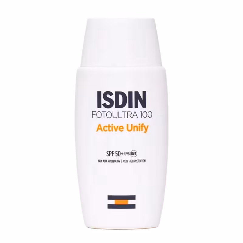 ضدآفتاب SPF50 مدل اکتیو یونیفای بی رنگ ایزدین