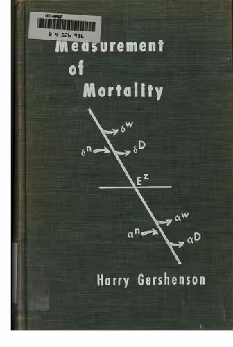 خرید و دانلود نسخه کامل کتاب Measurement of Mortality