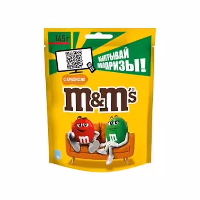 اسمارتیز مغز دار آجیلی ام اند ام 145 گرمی M & M