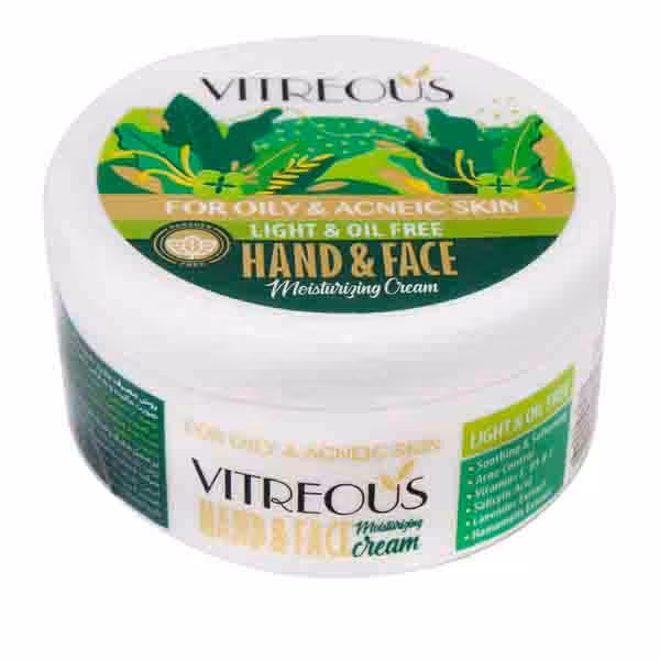 کرم مرطوب کننده کاسه ای دست و صورت پوست چرب ویتروس 150 گرم