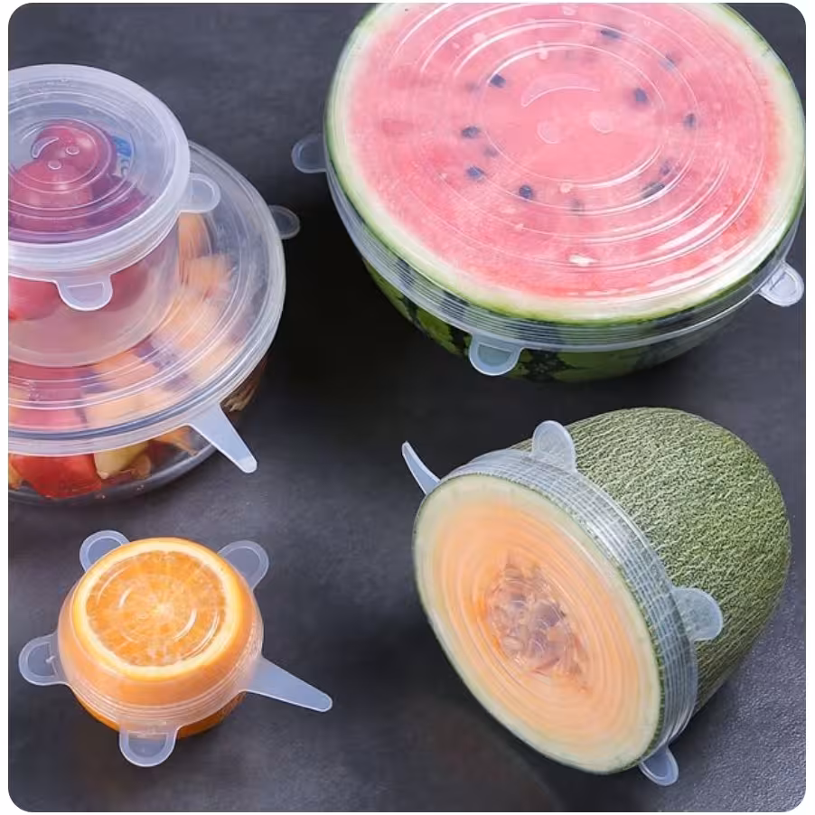 درپوش سیلیکونی محافظ غذا السا بسته 6 عددی


