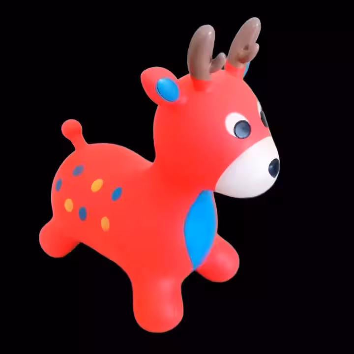 اسباب بازی گوزن جهشی بادی مناسب برای کودکان با تحمل وزن 50 کیلو گرم