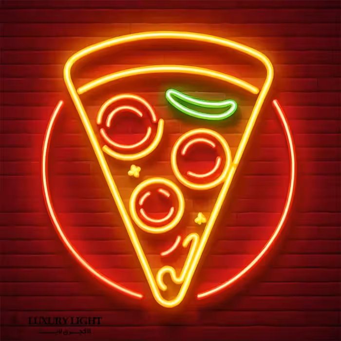 تابلو نئون طرح پیتزا