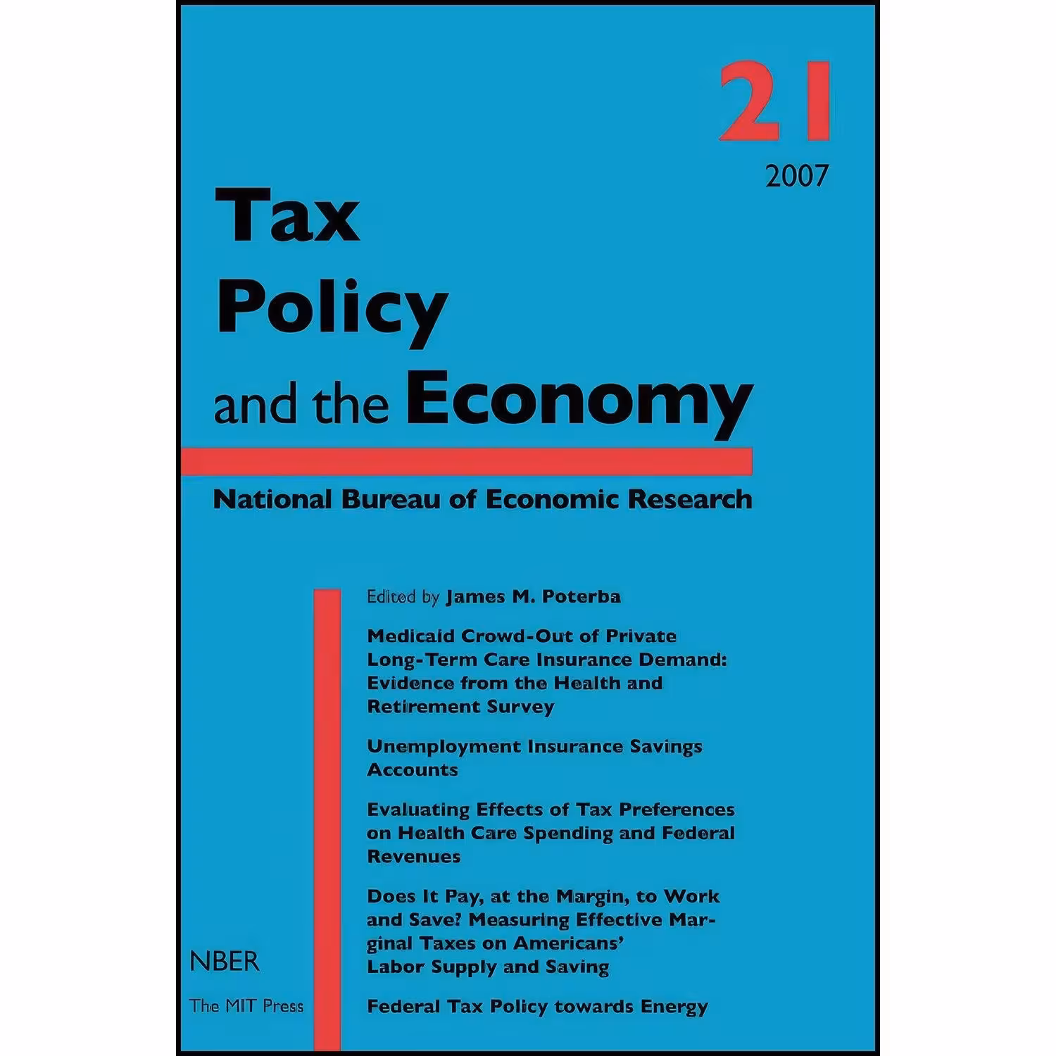 کتاب زبان اصلی Tax Policy and the Economy Volume اثر James M Poterba