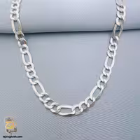 زنجیر نقره ایتالیایی مردانه فیگارو (اصل) مدل NSM N51