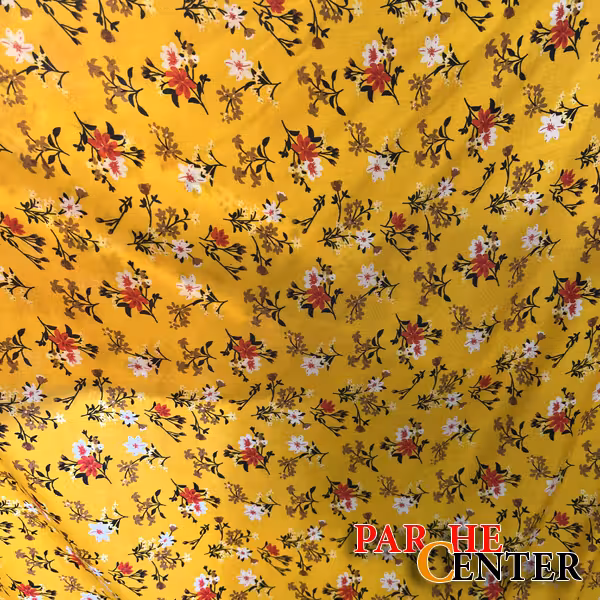 پارچه نخی گلدار مدل هستی با عرض 150