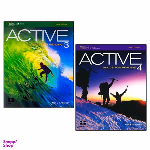 کتاب Active Skills For Reading / اثر Neil J Anderson انتشارات سپاهان جلد 3 و 4