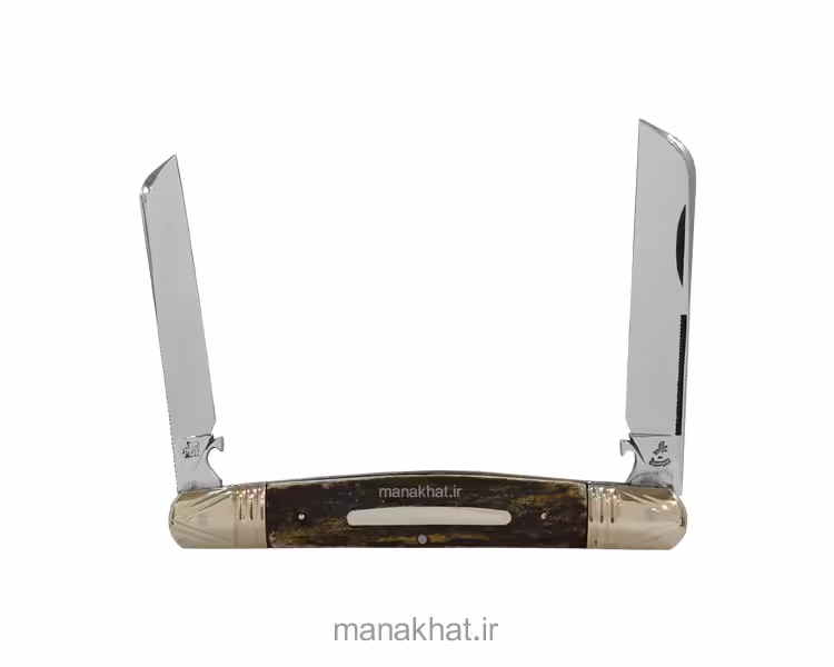 قلمتراش دو تیغ دسته شاخ 13 سانت استاد جواد توسلی