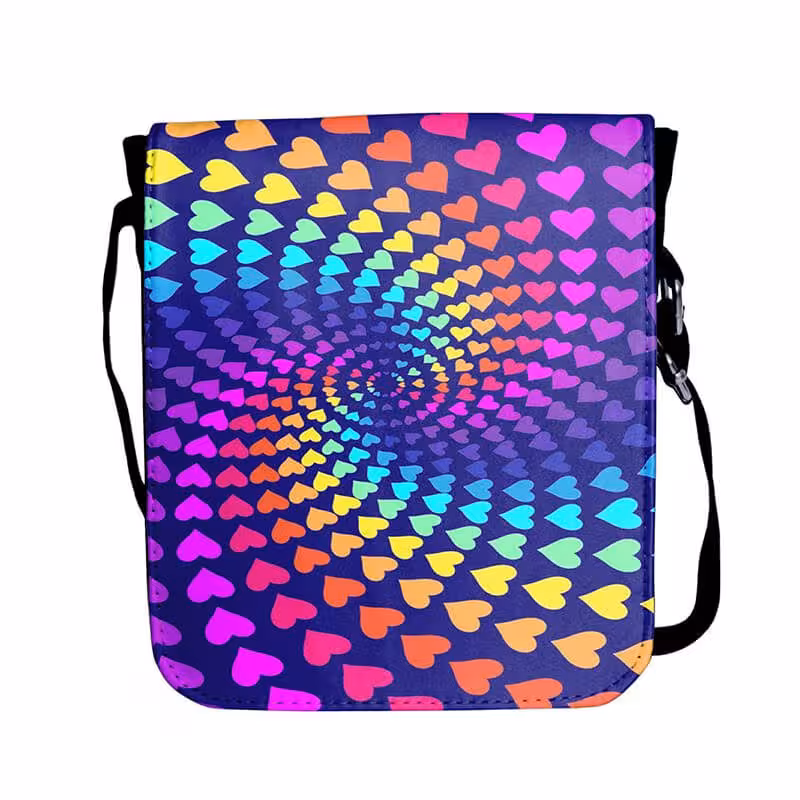 خرید و قیمت کیف دوشی طرح قلب کد 8223