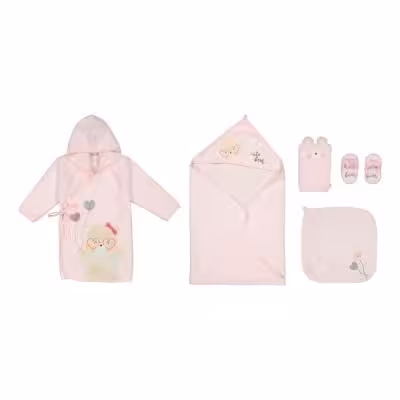 ست پنج تکه حوله پالتویی پاپو مدل cookie کد 200023