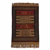 گلیم دستبافت مدل سفره کردی کد 4020533