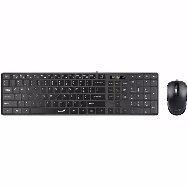 کیبورد و ماوس جنیوس مدل KM-Slim Star C126 | کالا مکس