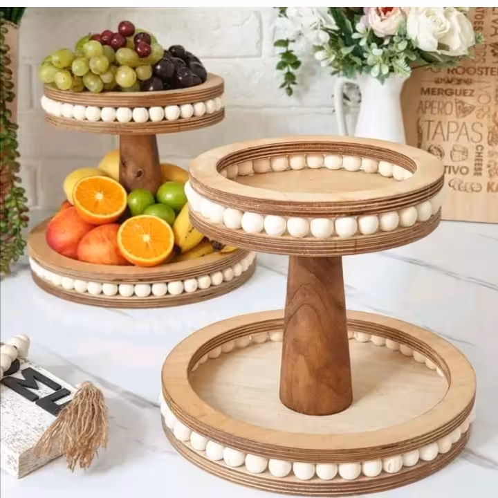 استند 2 طبقه مهره دار گرد