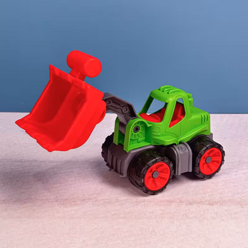 اسباب بازی کامیون بیل مکانیکی کوچک رنگ سبز کد P/k16/B