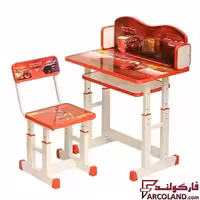 ست میز تحریر و صندلی پیچی طرح ماشین مکوئین کد 1