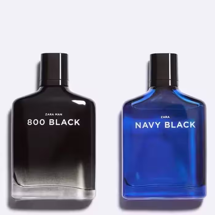 عطر زارا نیوی بلک و 800 بلک (دو قلو) | Zara Navy Black   Zara 800 Black