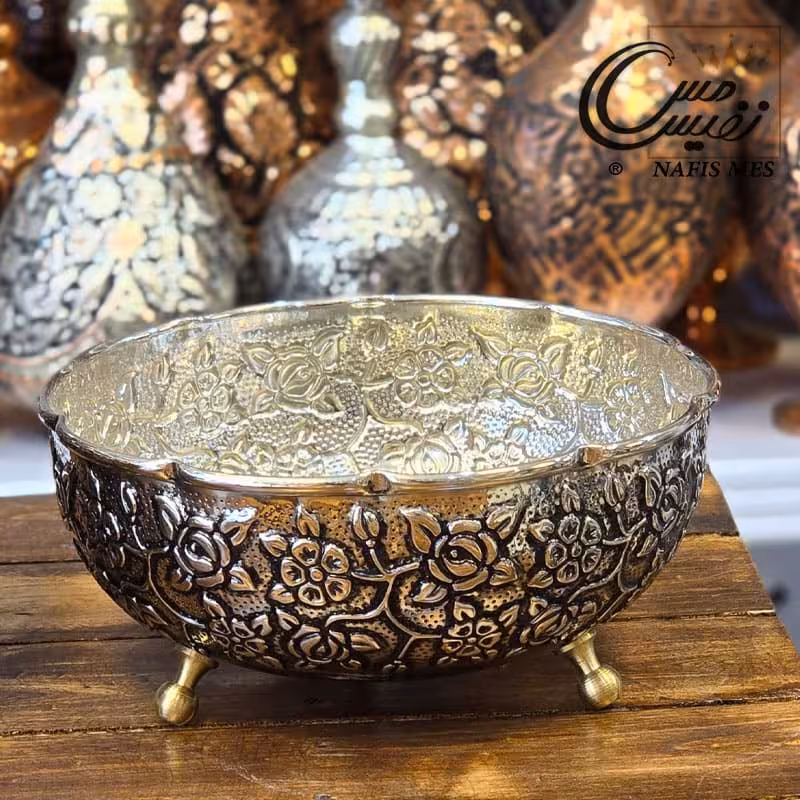 شکلات خوری کروم لوکس سه پایه مدل رهام