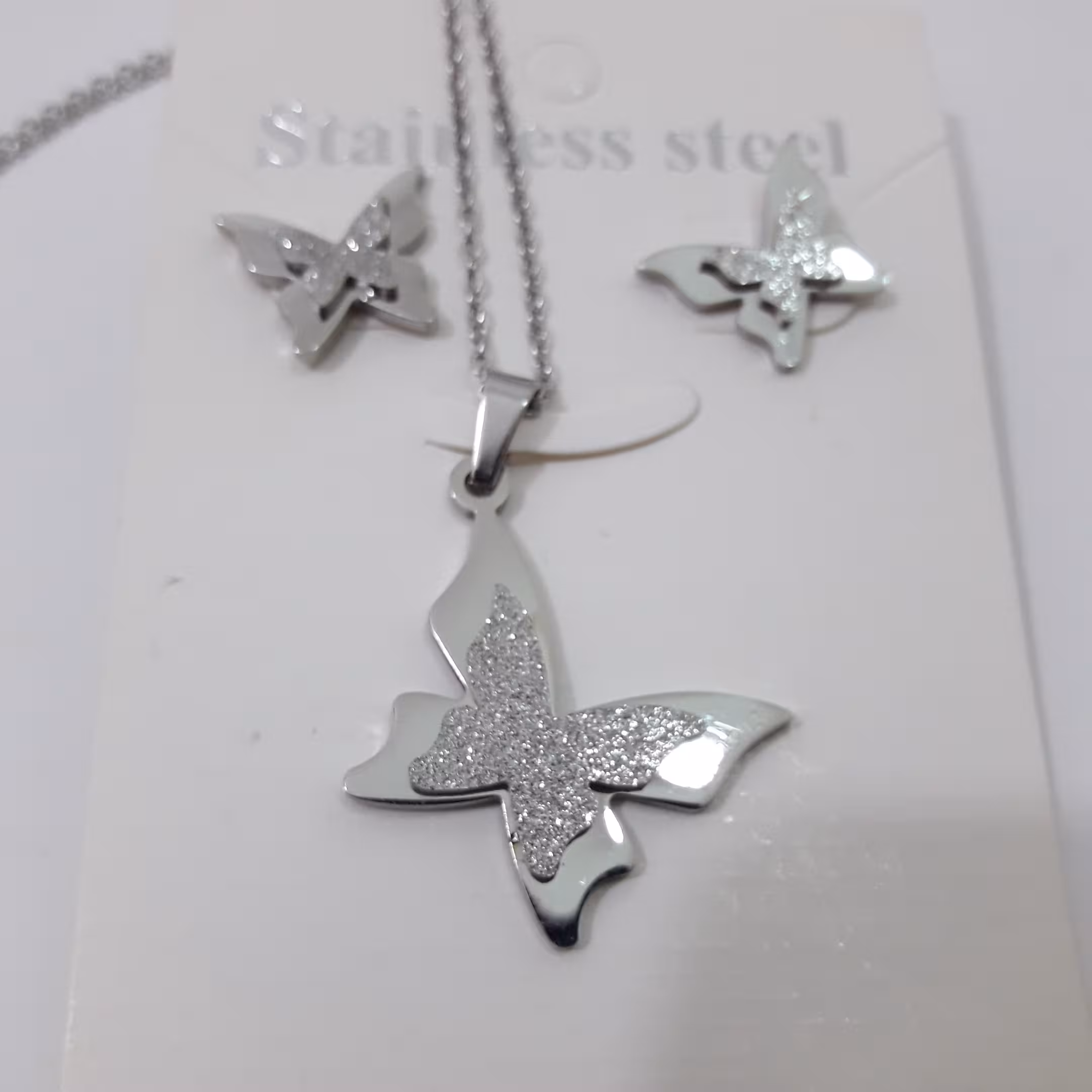  نیمست نیم ست استیل طرح پروانه 