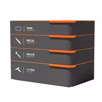 جعبه ابزار کامل همه کاره مدل چهار طبقه DELI مدل H1001-ADEF