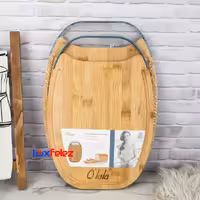 تخته گوشت olala دسته فلزی بیضی