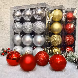 اویز گوی کریسمس 4 مدل 8 سانت کد 229