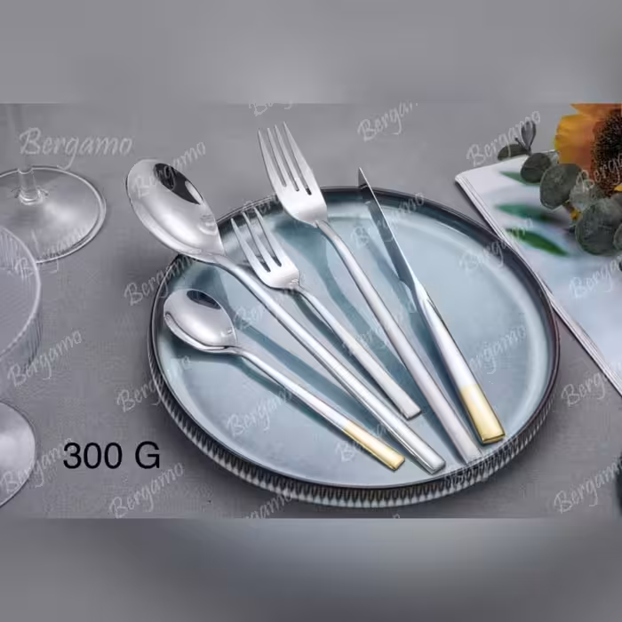 سرویس قاشق چنگال 160 پارچه برگامو مدل 300g