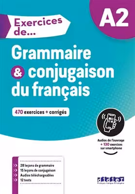 دانلود کتاب Exercices de Grammaire et conjugaison A2