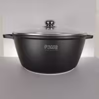 قابلمه گرانیتی سایز 32 برند فورته مشکی FORTE