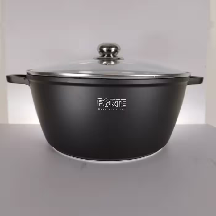 قابلمه گرانیتی سایز 32 برند فورته مشکی FORTE