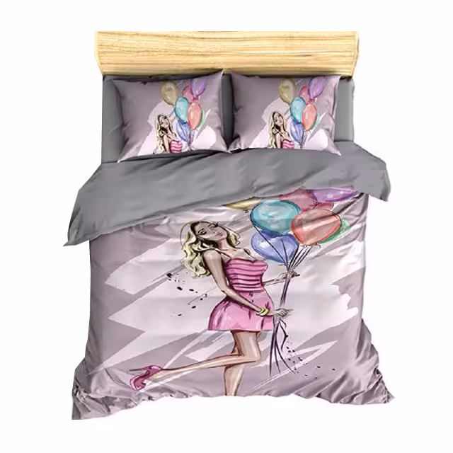 سرویس روتختی یک نفره کارینا مدل سه بعدی 5 تکه کد 1127