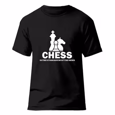 تیشرت ورزشی شطرنج فشن لاین CHS 12|مشکی/سفید