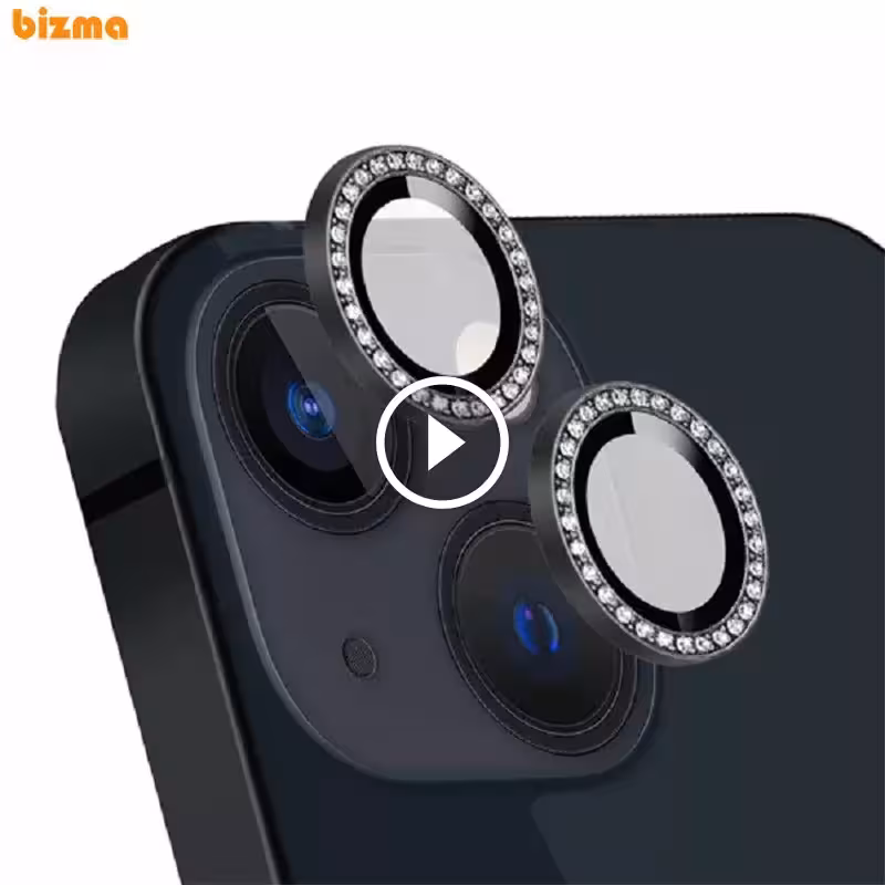 محافظ لنز دوربین نگین دار گوشی موبایل اپل iPhone 13/13 mini