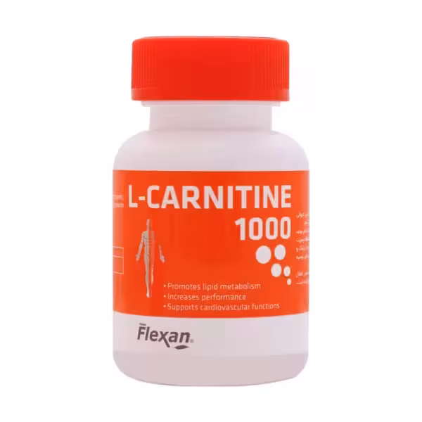 قرص ال کارنیتین 1000 میلی گرم فیشر فلکسان 30 عدد Fisher Flexan L Carnitine 1000 Mg 30 Tabs