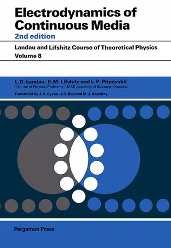 خرید و دانلود نسخه کامل کتاب Electrodynamics of Continuous Media