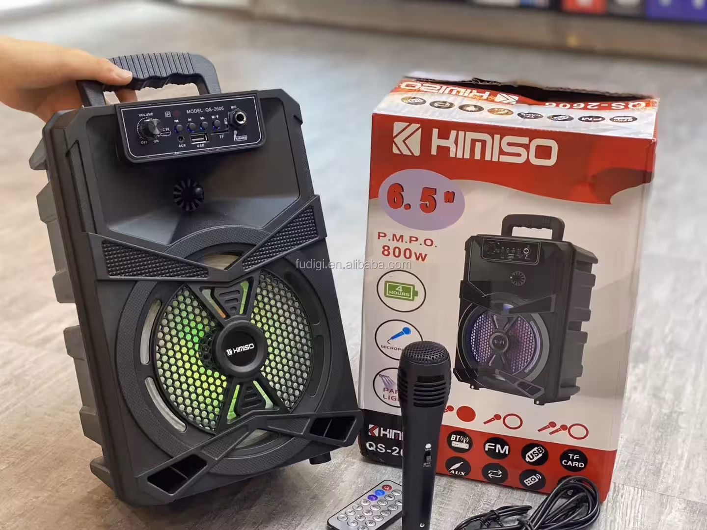 اسپیکر چمدانی KIMISO QS-2606 - یاسین کامپیوتر