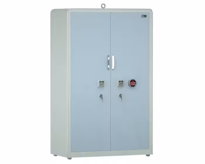 کمد اداری فلزی بایگانی نسوز و ضدسرقت مدل دو درب 2000 Double